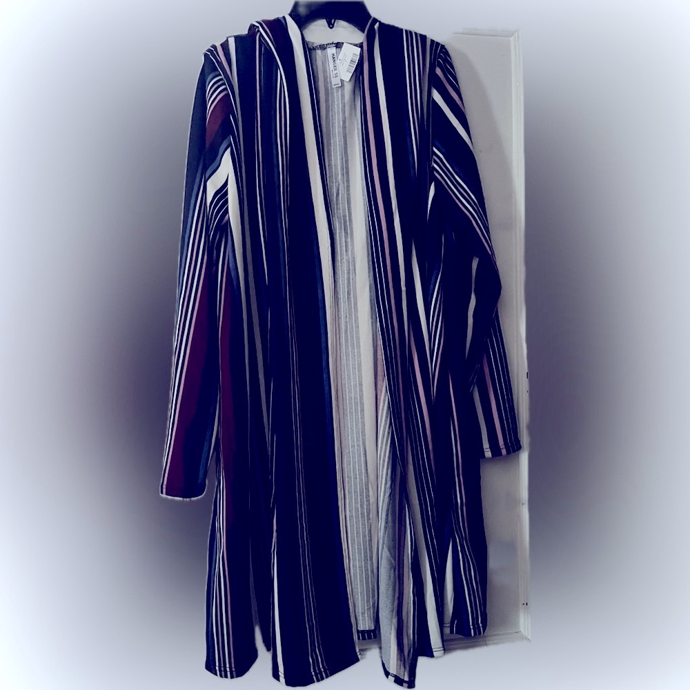 Swim Coverup Striped Multicolor